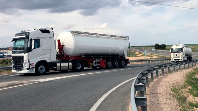 camión cisterna alimentaria a granel